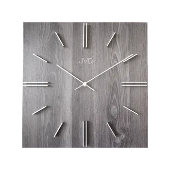 Hodiny Designové moderní dřevěné hranaté hodiny s 3D číslicemi JVD HC45.2 (POŠTOVNÉ ZDARMA!!)