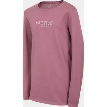 Dívčí tričko 4F HJL22-JTSDL002 BURGUNDY Dětské tričko EU 164