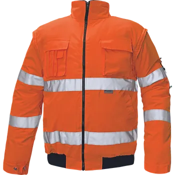 pracovní bunda CERVA Clovelly Pilot oranžová výstražná bunda Barva: výstražná oranžová, Velikost: 4XL 2100_4XL