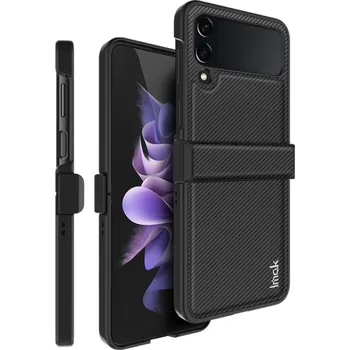 Pouzdro na mobilní telefon IMAK 48569 IMAK CARBON Ochranný obal pro Samsung Galaxy Z Flip4 5G černý