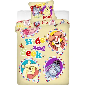 Jerry Fabrics povlečení Medvídek Pů balón 140x200 70x90