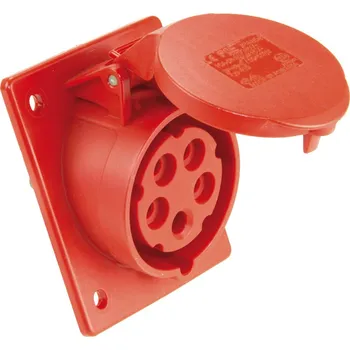 PCE Zásuvka 32A/400V 4-pól. IP44 bezšr.šik. PC-424-6tt