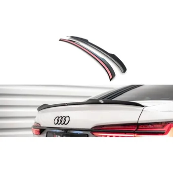 Tuning Prodloužení spoileru Audi A6 Sedan C8 černý lesklý plast