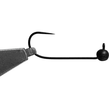 Rybářský háček Jigovky CZ Wolframová Jigová hlavička HD Barbless bez protihrotu vel.8 0,4g černá (5ks)