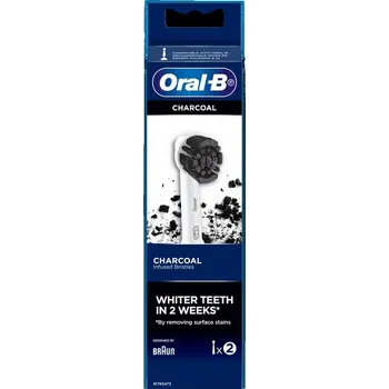 Náhradní hlavice k elektrickému kartáčku Oral-B PureClean Charcoal náhradní hlavice s černým uhlím, 2ks