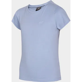 Dívčí tričko 4F HJL22-JTSD001 LIGHT BLUE Dětské tričko EU 122
