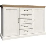 ROYAL r | komoda K2D | 127 cm | borovice nordická/dub dziki