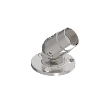 Zábradlí Hahn Steel Montážní patka s regulací úhlu pro sloupek O42,4 x 2,0 mm AISI 304 - brus