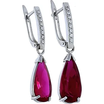 Náušnice Goldstore Elegantní náušnice v bílém zlatě Váha: 5.60 g