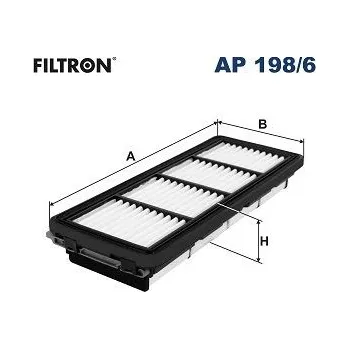 Vzduchový filtr Vzduchový filtr FILTRON AP 198/6