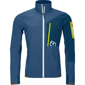 Pánská softshellová bunda Ortovox pánská softshellová bunda Berrino Jacket M Barva: Mountain blue, Velikost: S