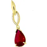 Goldstore Přívěs ve tvaru slzy s rubínem Váha: 2.84 g