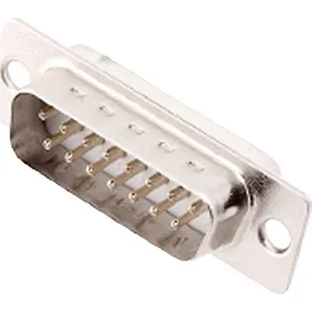 Video redukce encitech DM15-SP-W 2108-0200-02 D-SUB kolíková lišta 180 ° Pólů: 15 pájecí kalíšek 1 ks Tray