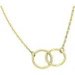 Goldstore Zlatý náhrdelník dvě kolečka Váha: 3.60 g, Délka: 45 cm
