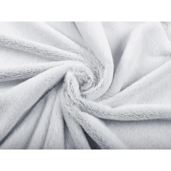 Plyš/umělá kožešina PL-002 Světle šedý melír - šířka 150 cm