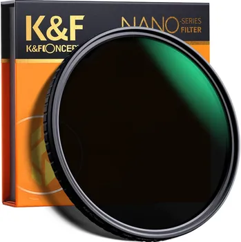 Filtr K&F Concept Fader Nano X ND2-ND32 variabilní 67mm (Fader ND filtr s rozsahem ND2 až ND32)