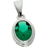 Goldstore Přívěsek oválný bílé zlato Váha: 0.85 g