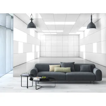 Tapeta Malvis ® Tapeta 3D bílá místnost Vel. (šířka x výška): 144 x 105 cm