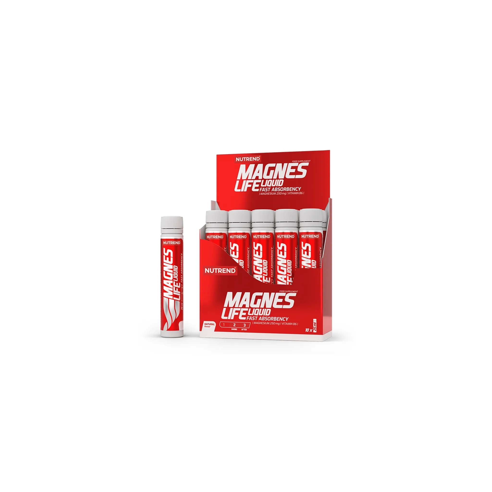 Fotografie 1 -  Nutrend MagnesLife bez příchuti 10x 25 ml