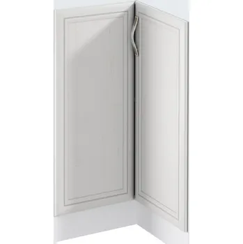 Kuchyňská skříňka Tempo Kondela Spodní rohová skříňka D90N, bíla/sosna Andersen, pravá, SICILIA