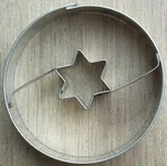Vykrajovátko kolečko s hvězdou uvnitř 4,5 cm