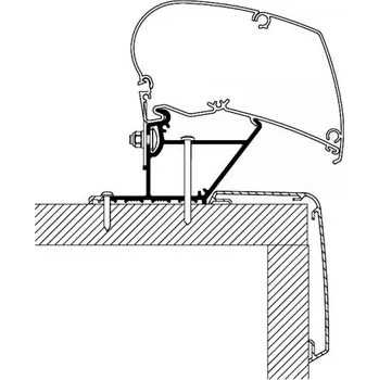 Markýza Adaptér Rapido Compact Series, Thule Délka: 3,5 m