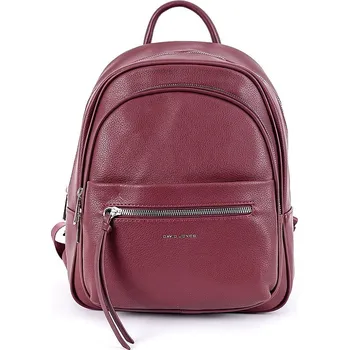 Městský batoh David Jones Paris Městský středně velký batoh David Jones CM6528 s obsahem cca. 8 l tmavěčervený
