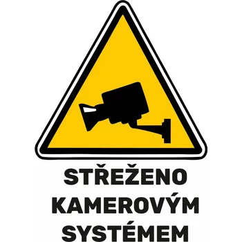 samolepka Samolepka STŘEŽENO KAMEROVÝM SYSTÉMEM *Doprava ZDARMA od 1500 Kč*