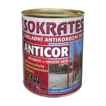 barva na kov Sokrates Anticor základní antikorozní barva 5kg 0110 šedý