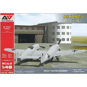 Plastikový model A&A models 1/48 Messerschmitt Bf 109Z-1 'Zwilling'