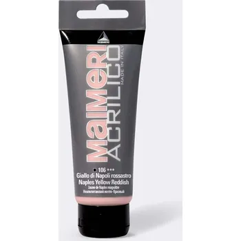 Vodová barva Akrylová barva Maimeri Acrilico 75 ml - žlutá neapolská načervenalá 106