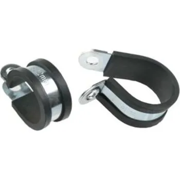 Stahovací páska Fixační úchyt ø14 mm, šířka pásku 15 mm, W1, s pryžovým profilem EPDM