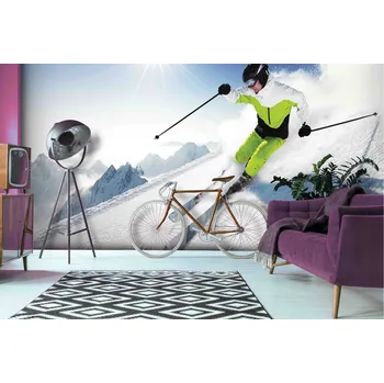 Tapeta Malvis ® Tapeta Lyžař Vel. (šířka x výška): 144 x 105 cm