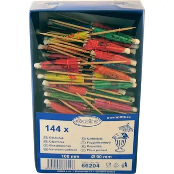 Alobalová fólie Napichovátko deštníčky 10cm 144ks Gastro