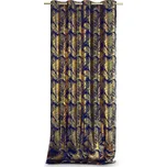 AmeliaHome Velvet Golden Leaves tmavě…
