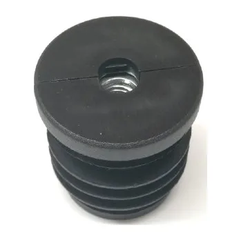 Zátka trubky s kov.závitem ø 30x1,5 mm, závit M8, černá