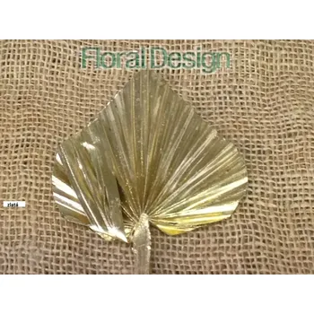 Vánoční dekorace Palm spear mini zlatá 10 ks