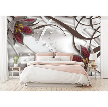 Malvis ® Tapeta Květy abstraktní Vel. (šířka x výška): 216 x 140 cm