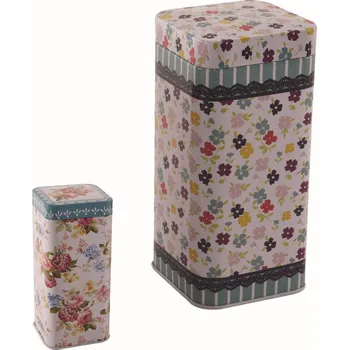 Dóza na potraviny Dóza 15x7x7 cm dekor plechová