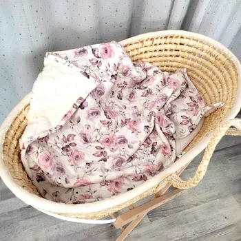 Dětská deka Luxusní prošívaná deka Mimoušek květiny Velikost: 70x90