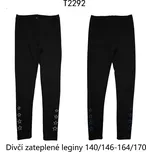Dívčí zateplené legíny černé Wolf T2292 Barva: modré hvězdy, Velikost: 164/170