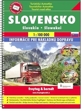 Turistický autoatlas: Slovensko 1:100 000 - Freytag & Berndt [SK] (2021, kroužková)