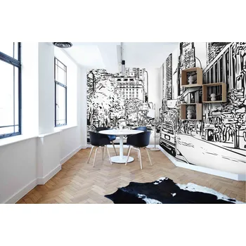 Malvis ® Tapeta Skica New York City Vel. (šířka x výška): 216 x 140 cm