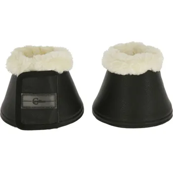 Koňské kamaše Covalliero Zvony na kopyta s kožíškem Pelisa, černá velikost FULL Barva: Černá, Velikost: Pony