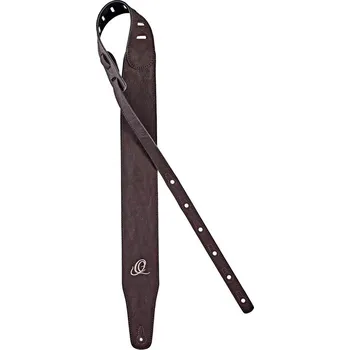 Kytarový popruh Ortega Vegan Series Guitar Strap extra wide brown 3"/75 mm