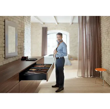 Nábytkové kování BLUM Legrabox pure šedý - sada M 650 / 70 kg bez čelního kování