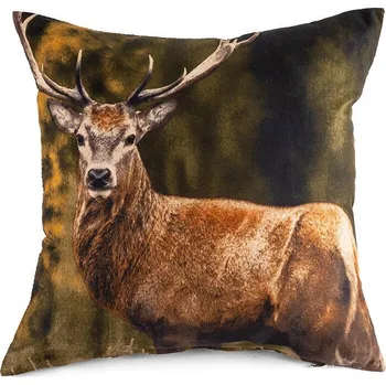 Dekorativní polštářek Povlak na polštářek 3D JELEN 40 x 40 cm