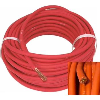 Nabíječka autobaterie Akumulátorový kabel - červený 1m