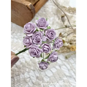 Svatební dekorace Sapaimport Růžičky midi - lila Množství: balení 100 ks