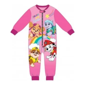 Dívčí pyžamo SpinMaster - Dívčí pyžamo overal Tlapková patrola / Paw Patrol Skye a Everest - tm. růžové 98